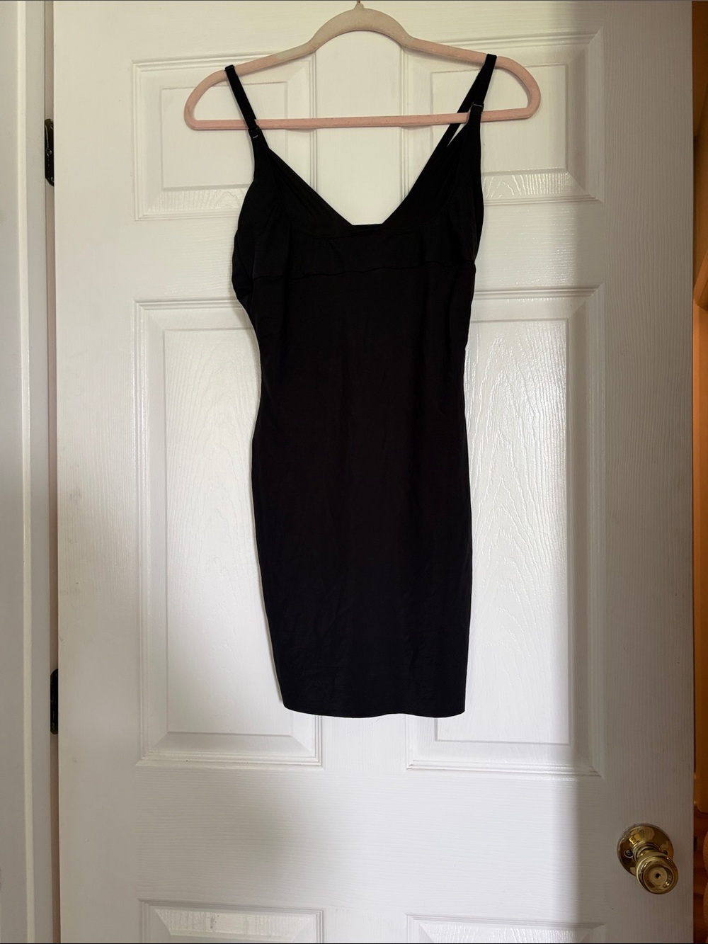 Maidenform Black Sleeveless V-Neck Mini Dress